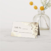 Rustikale Rosen Hochzeitstisch Nr. Platzkarte (Rückseite)