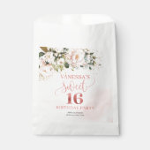 Rustikale Rosen Rosen Rose Gold 16 . Geburtstag Geschenktütchen (Vorderseite)