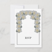 Rustikale Rosenmahlzeiten für RSVP-Karten RSVP Karte (Rückseite)