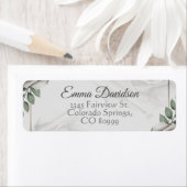 Rustikale Rosenrosen-Rücksendeadressen-Aufkleber (Insitu)