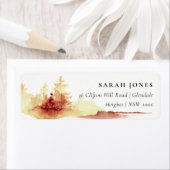 Rustikale Rost-Gelb-Fall-Bäume Adresse (Insitu)