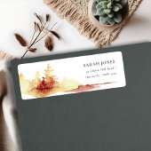 Rustikale Rost-Gelb-Fall-Bäume Adresse