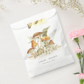 Rustikale Rost Orange Mushroom Fern Foliage Weddin Geschenktütchen (Versiegelt)