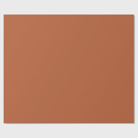 Rustikale Rostbraun, solide Farbe Geschenkpapier (Flach)