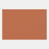 Rustikale Rostbraun, solide Farbe Geschenkpapier Set (Vorderseite 2)