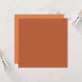 Rustikale Rostbraun, solide Farbe Karte (Vorderseite/Rückseite Beispiel)