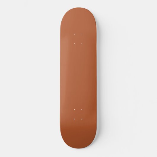 Rustikale Rostbraun, solide Farbe Skateboard (Vorderseite)