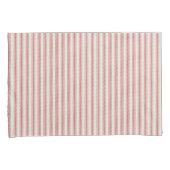 Rustikale Rot Strip Hüllen Kissenbezug (Vorderseite-Rechts)