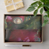 Rustikale Rote Blumen-LKW-Decoupage Seidenpapier (Geschenk)