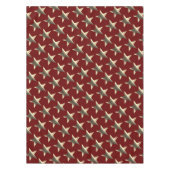 Rustikale Rote Braun Sterne Muster Weihnachten Tischdecke (Vorderseite)