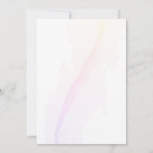 Rustikale Rote Elegante florale Engagement Party Einladung (Rückseite)