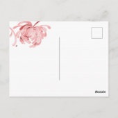 Rustikale rote Hochzeit retten das Datum Postkarte (Rückseite)