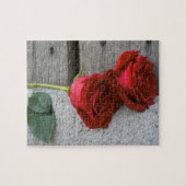 Rustikale Rote Rosen Puzzle (Horizontal)