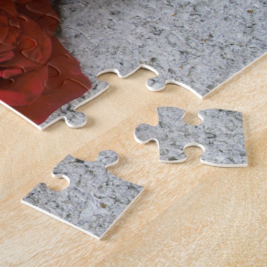 Rustikale Rote Rosen Puzzle (Seite)