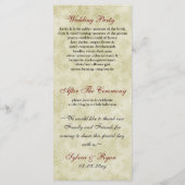 Rustikale rote Schneeflocken Programm (Rückseite)