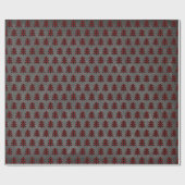 Rustikale rote u. schwarze karierte geschenkpapier (Flach)