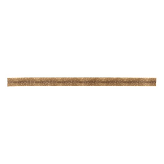 Rustikale Rotwild-gepunkteter Kitz-Pelz Satinband (Vorderseite)