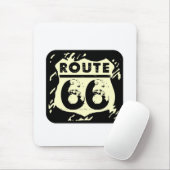 Rustikale Route 66 Zeichenmousepad Mousepad (Mit Mouse)