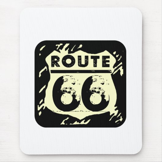 Rustikale Route 66 Zeichenmousepad Mousepad (Vorne)