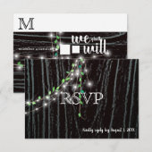 Rustikale RSVP-Karte Einladung (Vorne/Hinten)