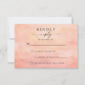 Rustikale RSVP-Karte für Mountain Sunset RSVP Karte (Vorderseite)