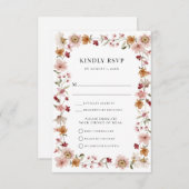 Rustikale RSVP-Karte RSVP Karte (Vorne/Hinten)