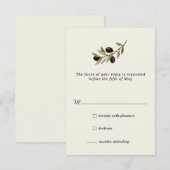 Rustikale RSVP-Karte RSVP Karte (Vorne/Hinten)