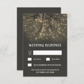 Rustikale RSVP-Karten für die Hochzeit eines beleu RSVP Karte (Vorne/Hinten)