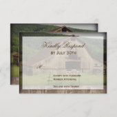 Rustikale RSVP-Karten RSVP Karte (Vorne/Hinten)