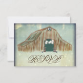 Rustikale RSVP-Karten RSVP Karte (Rückseite)