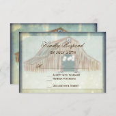 Rustikale RSVP-Karten RSVP Karte (Vorne/Hinten)