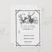 Rustikale RSVP-Karten RSVP Karte (Vorne/Hinten)