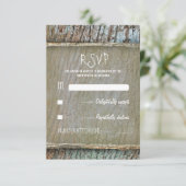 Rustikale RSVP-Karten RSVP Karte (Stehend Vorderseite)