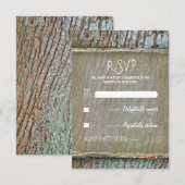 Rustikale RSVP-Karten RSVP Karte (Vorne/Hinten)