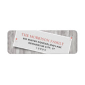 Rustikale Rücksendeadresse (Vorne)