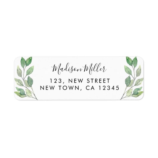 Rustikale Rücksendeadresse (Vorne)