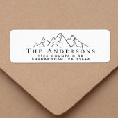 Rustikale Rücksendeadresse