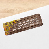 Rustikale Rücksendeadresse