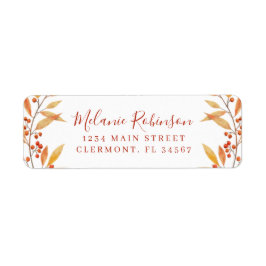 Rustikale Rücksendeadresse