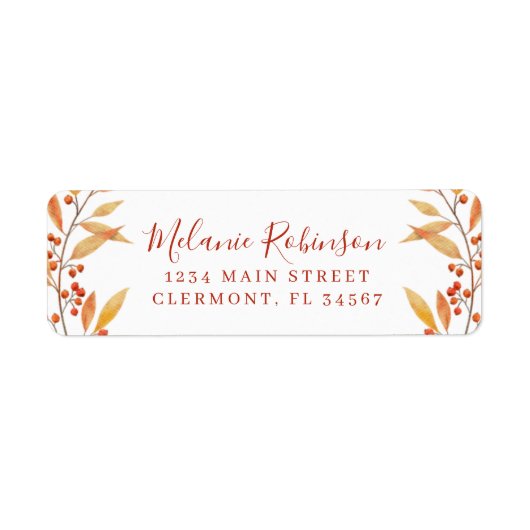 Rustikale Rücksendeadresse (Vorne)