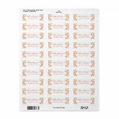 Rustikale Rücksendeadresse (Vorne)