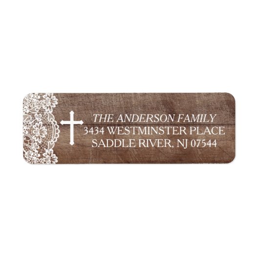 Rustikale Rücksendeadresse (Vorne)