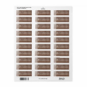 Rustikale Rücksendeadresse (Vorne)