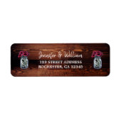 Rustikale Rücksendeadresse (Vorne)