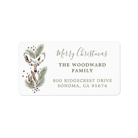 Rustikale Rücksendeadresse Adressaufkleber (Vorne)