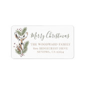 Rustikale Rücksendeadresse Adressaufkleber (Vorne)