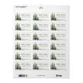 Rustikale Rücksendeadresse Adressaufkleber (Vorne)