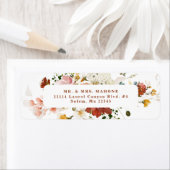 Rustikale Rücksendeadresse Boho Floral Garden (Insitu)