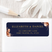 Rustikale Rücksendeadresse für Hochzeiten und Hoch (Insitu)