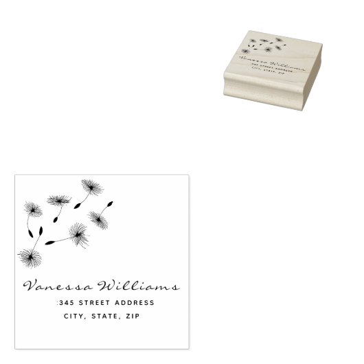 Rustikale Rücksendeadresse Gummistempel (Stempel)